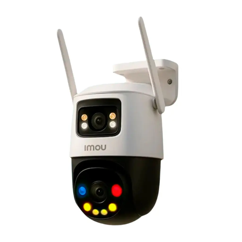 IPC-S7XEN-10M0WED-0360B-IMOU. CÁMARA CRUISER DUAL 2, WIFI DE 10MP (FIJO Y PT DE 5MP 2880x1620) LENTE 3.6MM, NIGHT VISION 30M, LUZ TIOC, IA, SMART COLOR, MICROSD SLOT, AUDIO DOBLE VÍA, INCL. FUENTE